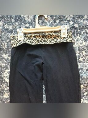 SO leopard print foldover leggings